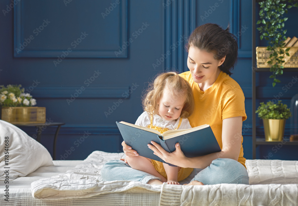 mother reading a book mother reading a book