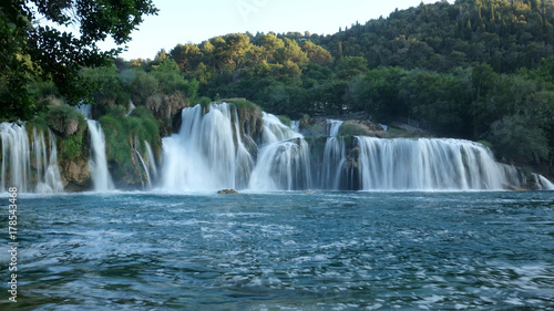 Scenic waterfalls at Plitvice Lakes National Park, Croatia
