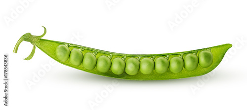 Fresh young green peas