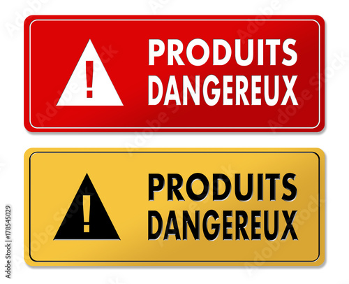 Dangerous Product Alert warning panels in French translation Free Download Dangerous Product Alert warning panels in French translation - GFXLoad