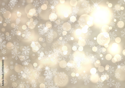 Silver winter abstract boke...