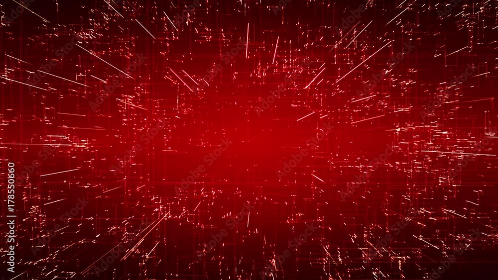 Emerging connections, conductors and neural signals over red background ...