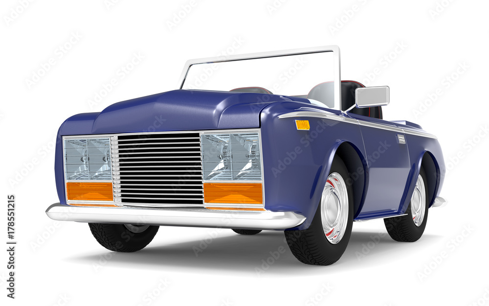 car luxury cabriolet dark blue