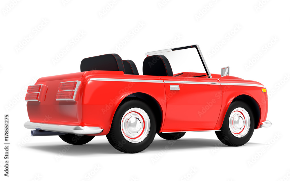 car luxury cabriolet red back