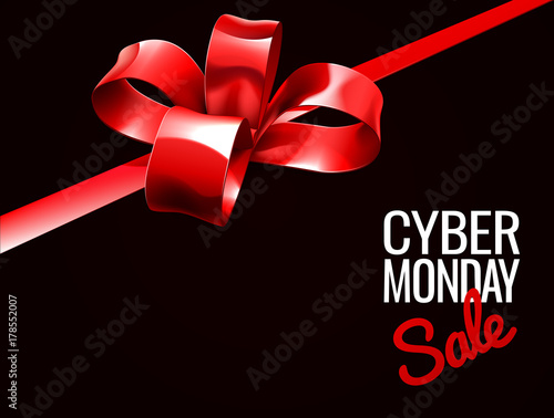 Cyber Monday Sale Gift Bow Design