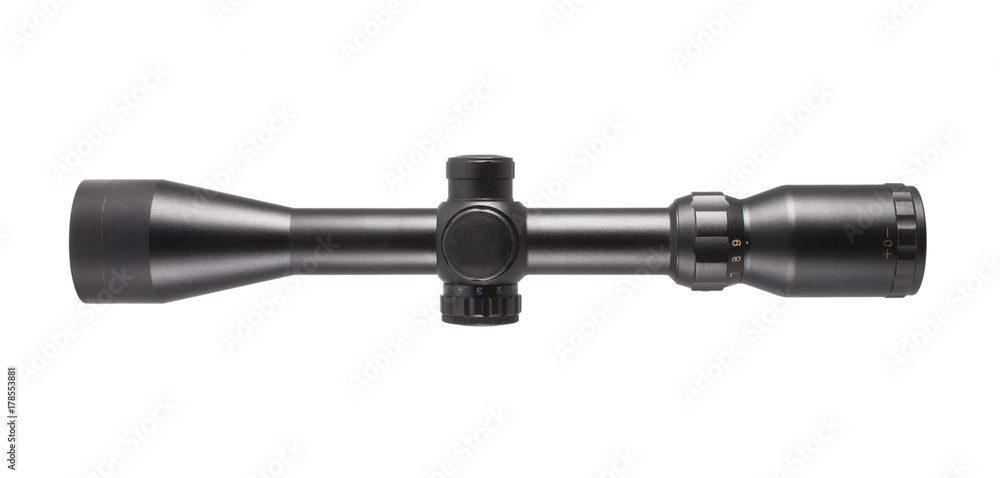 Isolated rifle scope Isolated rifle scope