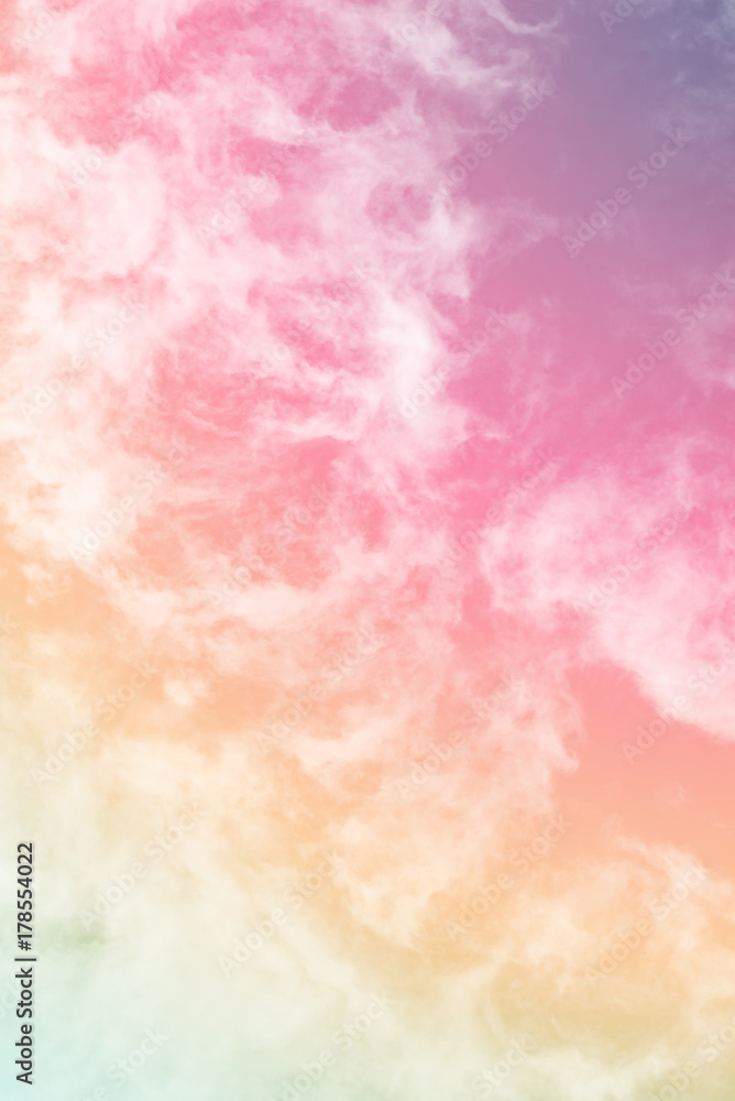 Fototapeta premium cloud background with a pastel colored gradient