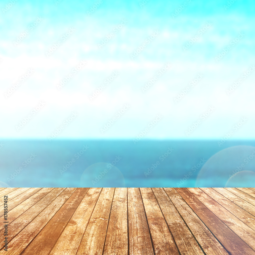 Wood table top on blur mountains background. Nature concepts. For montage product display or design key visual layout. Wood table top on blur mountains background. Nature concepts. For montage product display or design key visual layout.