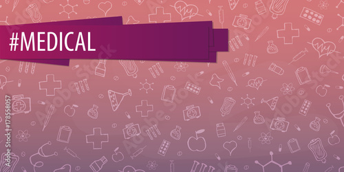 Medical background. Medical care. Health care. Vector medicine illustration.