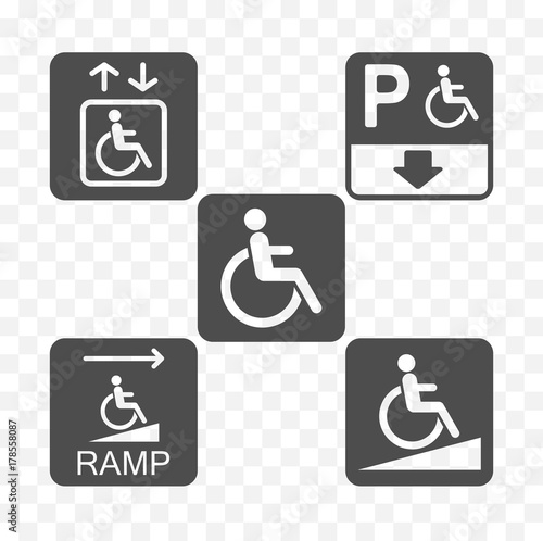 disabled icons set