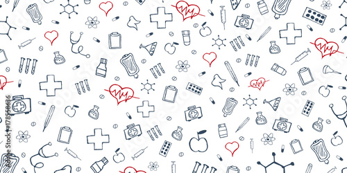 Medical background. Medical care. Health care. Vector medicine illustration.