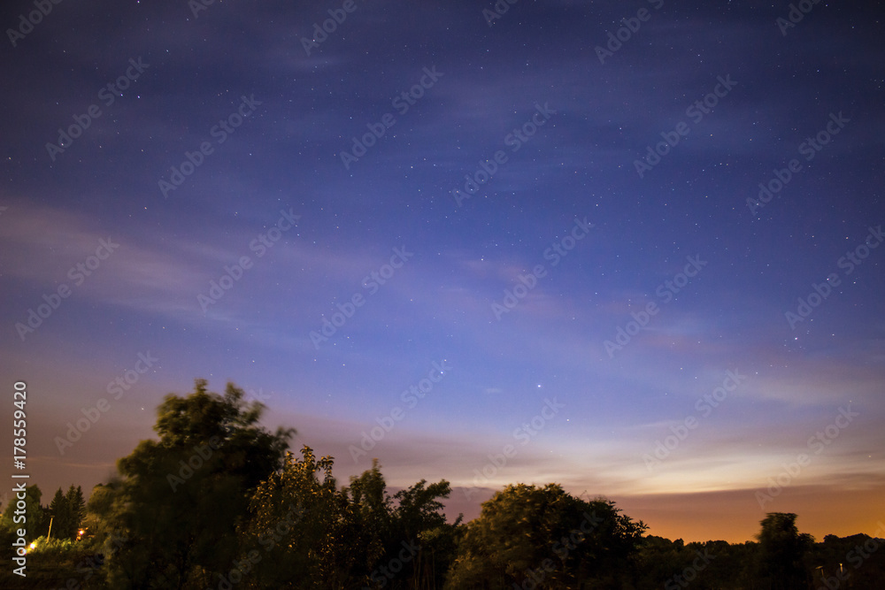 Fototapeta premium Beautiful night sky with stars