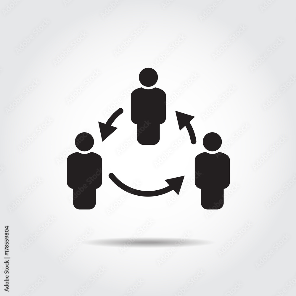 People Icon work group Team Vector People Icon work group Team Vector
