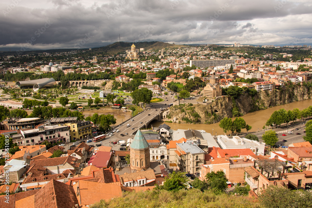 Georgia, city Tbilisi, general view Georgia, city Tbilisi, general view