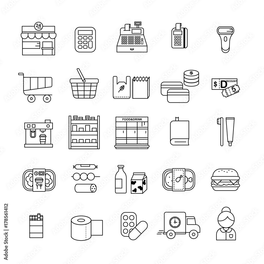 Retail Icon Set Retail Icon Set