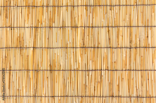 small bamboo lined with a rope. Used for curtain