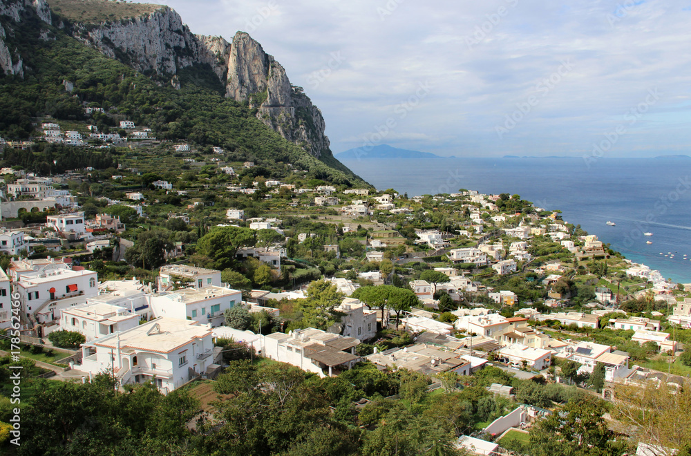 Beautiful view of Anacapri, Campania, Italy