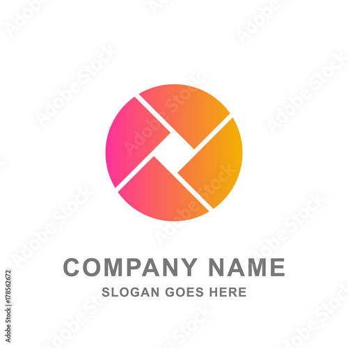 Lens Shutter Camera Photography Logo Vector Icon