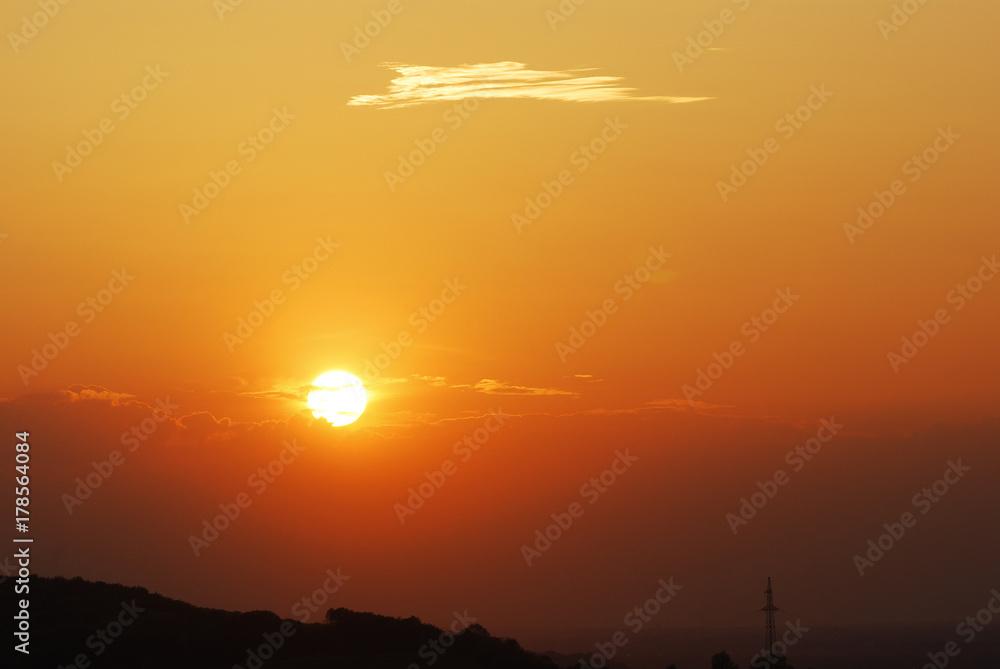 Fototapeta premium Sunset sky 