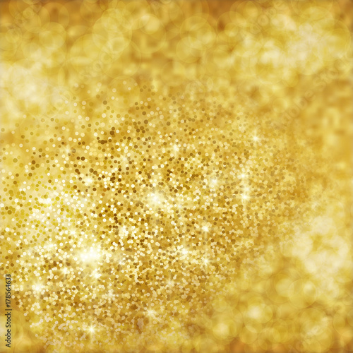 Abstract golden glitter background