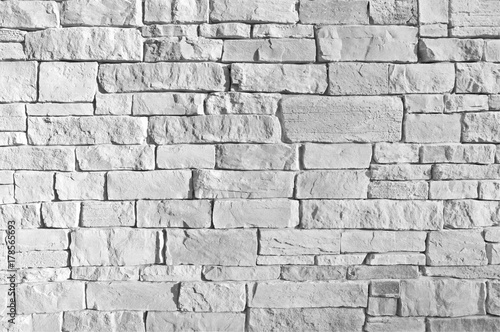 White stone wall texture.