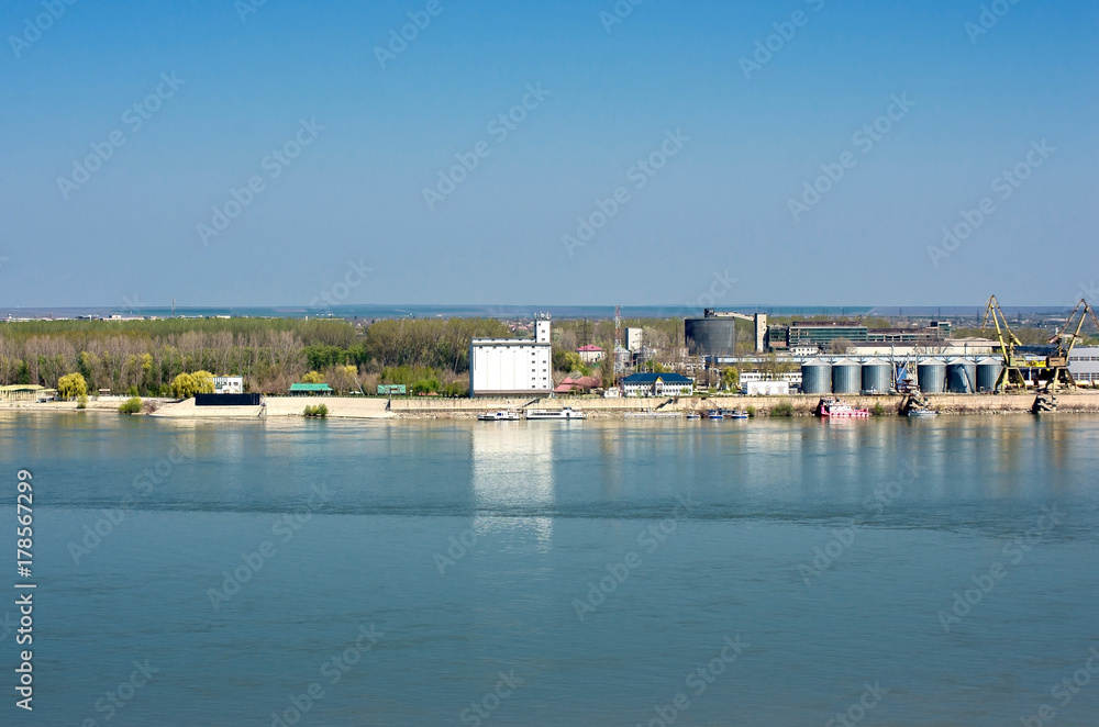 Cargo port Danube. Romania