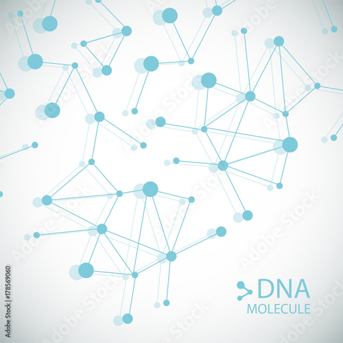 Structure of molecules. Abstract background dna photo