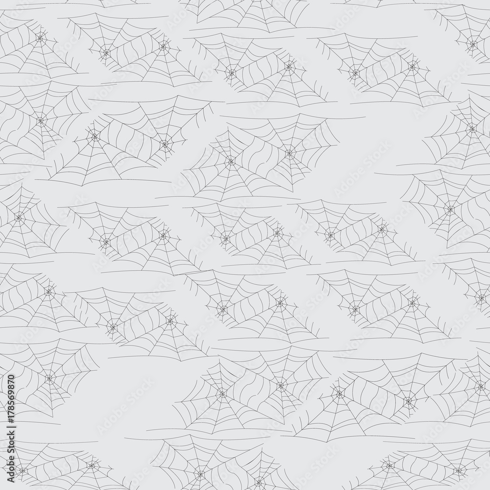 Fototapeta premium Seamless background with a cobweb