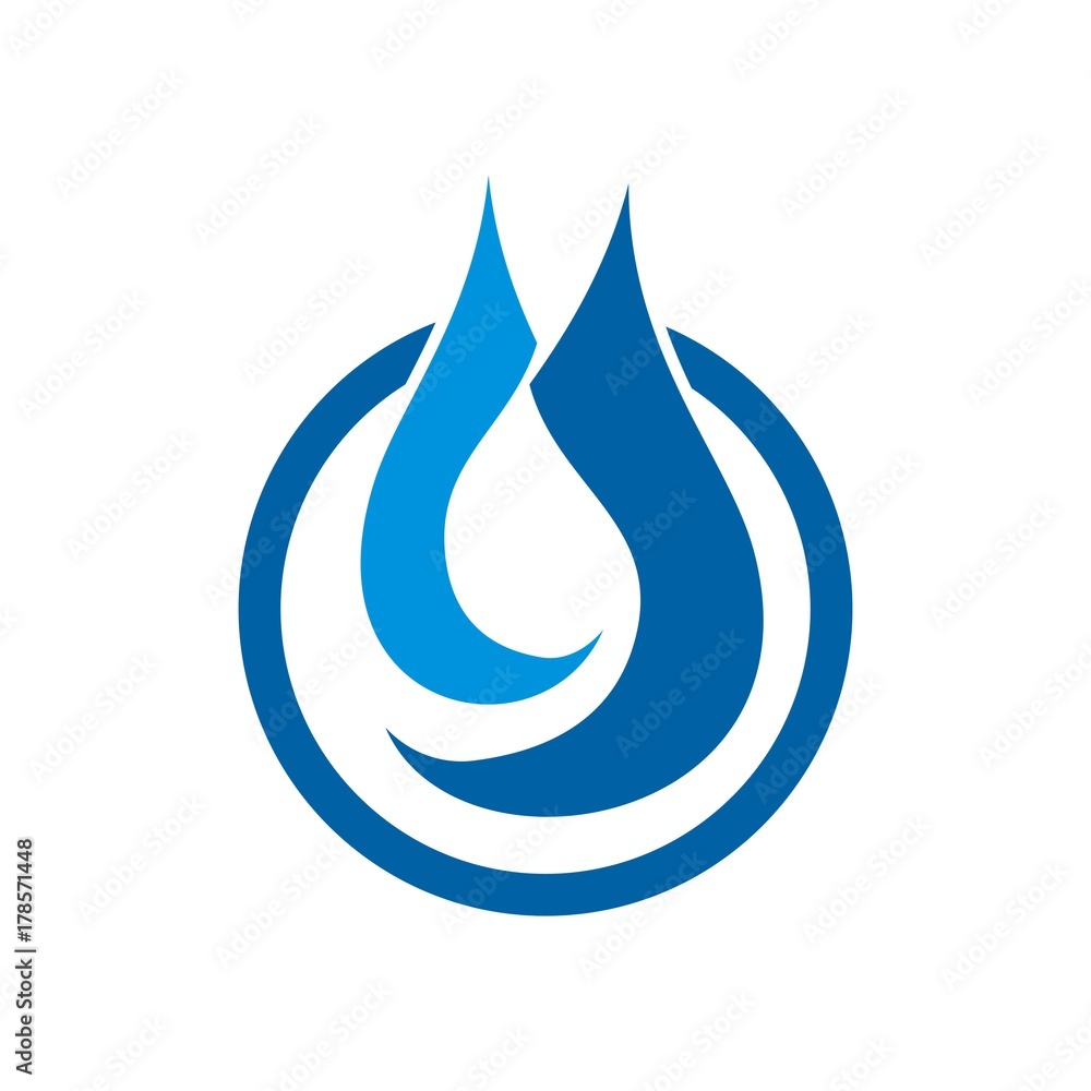 Flame, oil, water drop shape for natural gas company logo design template vector Flame, oil, water drop shape for natural gas company logo design template vector