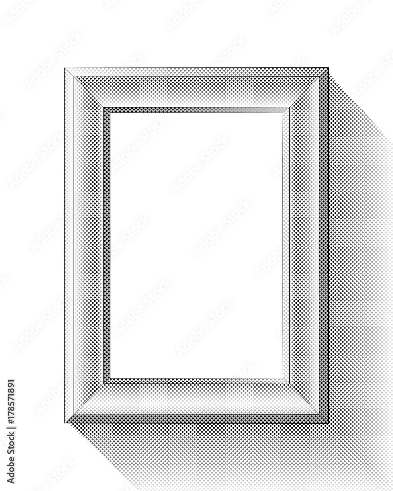 Picture Frame With Halftone Effect. Vector Illustration of a Picture Frame With Halftone Effect In Retro Style. Picture Frame With Halftone Effect. Vector Illustration of a Picture Frame With Halftone Effect In Retro Style.