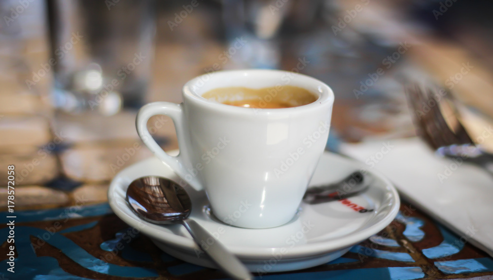 A long espresso cup A long espresso cup