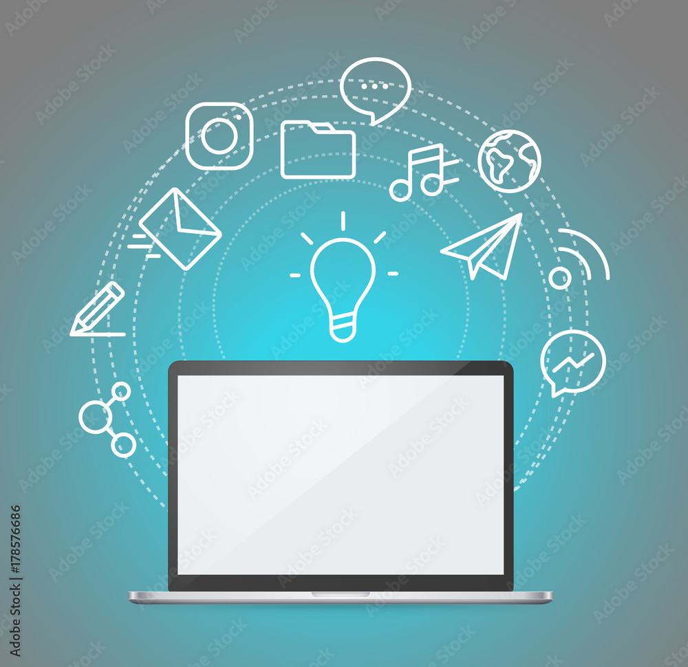 Global chatting concept. Vector illustration Global chatting concept. Vector illustration