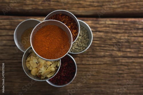 Fototapeta Naklejka Na Ścianę i Meble -  Various type of spices in bowl