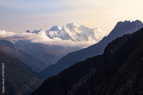 View of the Mont Blanc from Émosson