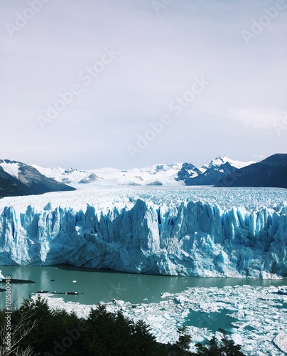 Glacier in National Park in Chile 