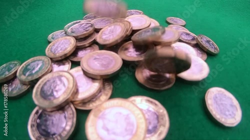 Falling Money Coins  Ultra Slow Motion 2