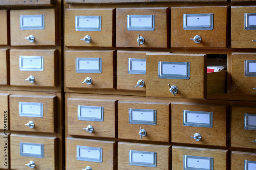 Library Cabinet.
