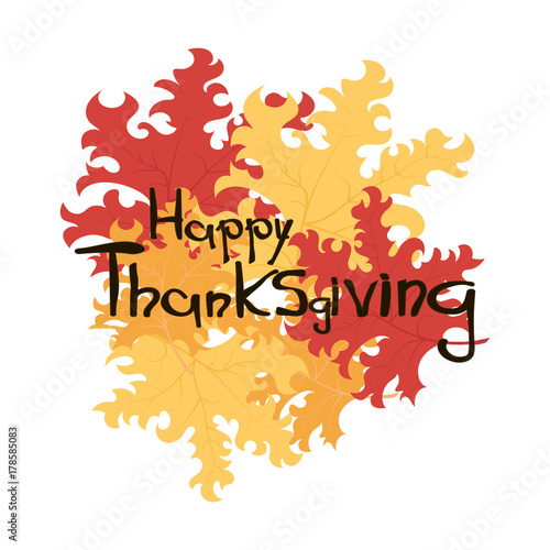 Thanksgiving Day. holiday turkey, autumn maple leaves, rowanberry
