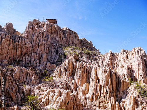 Moon Valley geological formations, La Paz cliffs, Bolivia