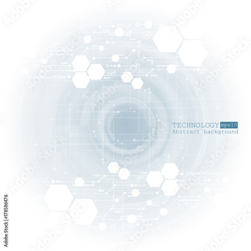 Abstract background with various technological elements. Vertical structure pattern technology backdrop. Vector
