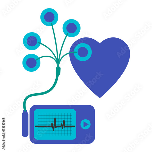 Daily monitoring of ECG. Holter for daily use. The device monitors the bleeding of the heart. And can prevent a heart attack.