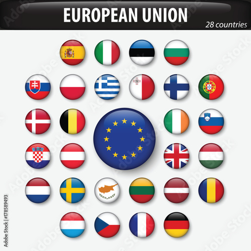 Flags of European Union and members