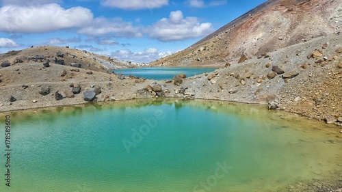 Emeraude Lake Lac émeraude gros plan