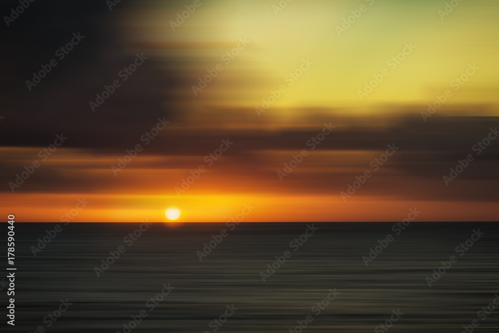 tramonto in panning