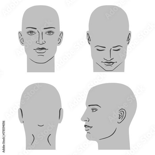 Man hairstyle head set
