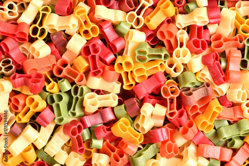 Raw Pasta background, food, pasta, texture, background. © Alexandr