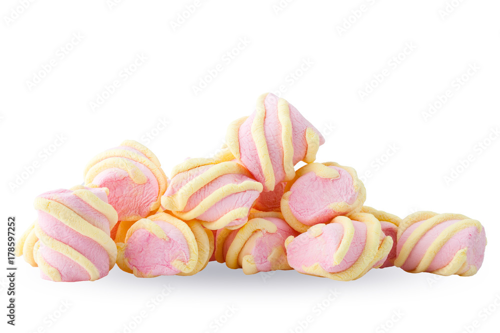 marshmallow color, isolated on white background, clipping patch marshmallow color, isolated on white background, clipping patch