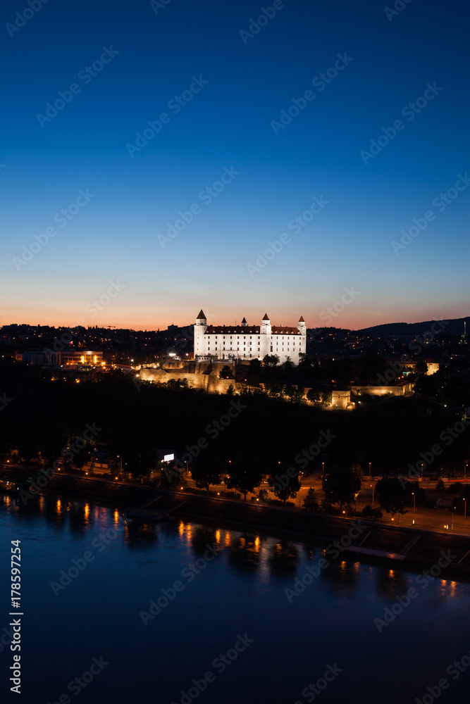 Bratislava Castle At Twilight
