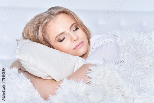 Woman Sleeping at home