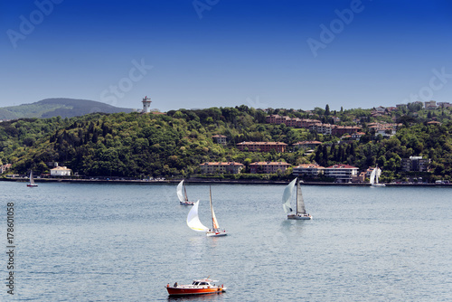 Yacht race in bosphorus, Istanbul